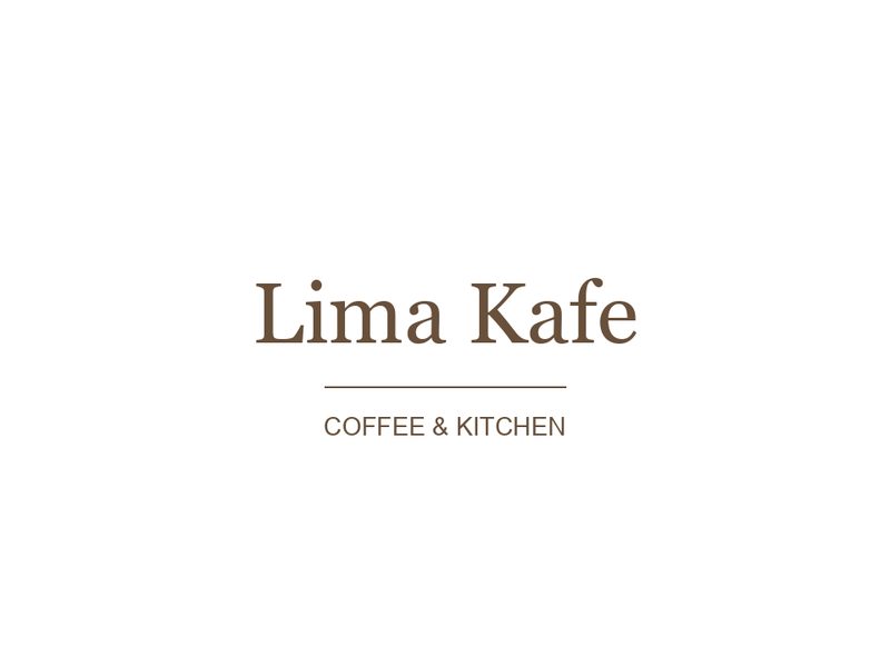 Lima Kafe — kurgu referans işletme logosu